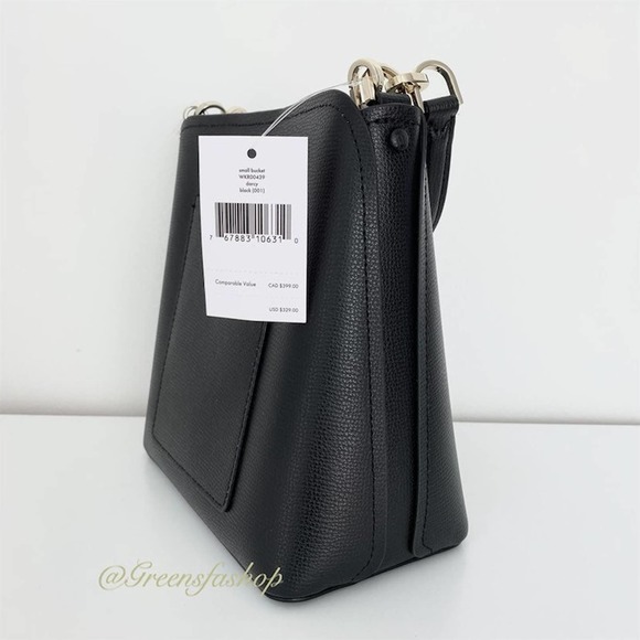 NWT Kate Spade Purse Darcy Black Small Bucket Bag Crossbody - Picture 2 of 10